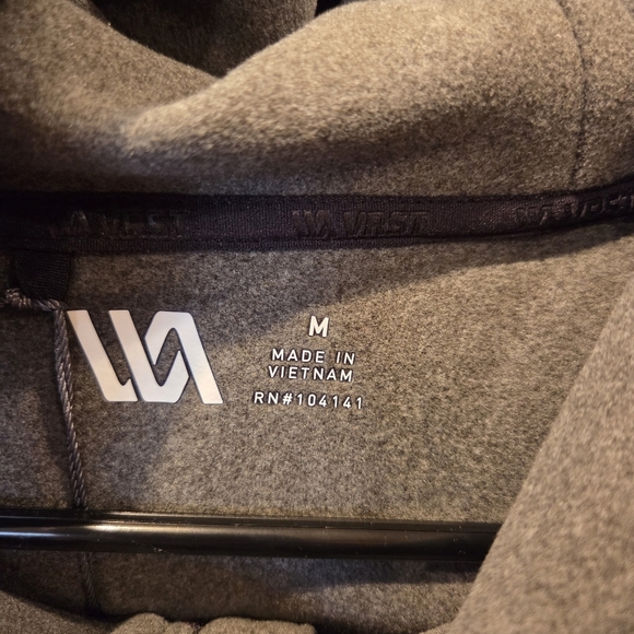 VRST Men's Medium Pinnacle Polar Fleece Zip Up Hoodie Jacket Warm Pewter New - Picture 13 of 15